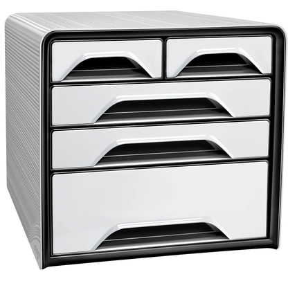 Artikelbild 23 für cep Schubladenbox Smoove schwarz/weiß 1072130121, DIN A4 mit 5 Schubladen, Artikelnummer 429734