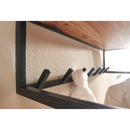 Artikelbild 4 für WOHNLING Wandgarderobe WL6.353 akazie Holz 7 Haken 80,0 x 22,0 cm, Artikelnummer 908527