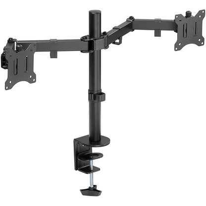 Artikelbild 2 für goobay Monitor-Halterung Flex 58529 schwarz für 2 Monitore, Tischklemme, Artikelnummer 984265