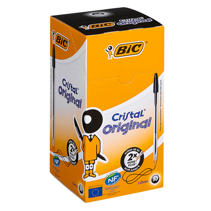 Artikelbild 3 für BIC Kugelschreiber Cristal transparent, Schreibfarbe: schwarz, 50 St., Artikelnummer 831495