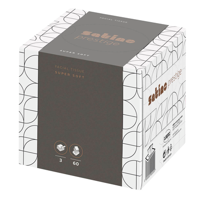 Artikelbild 10 für Satino Kosmetiktücherbox prestige 3-lagig weiß, 30x 60 Tücher, Artikelnummer 450369