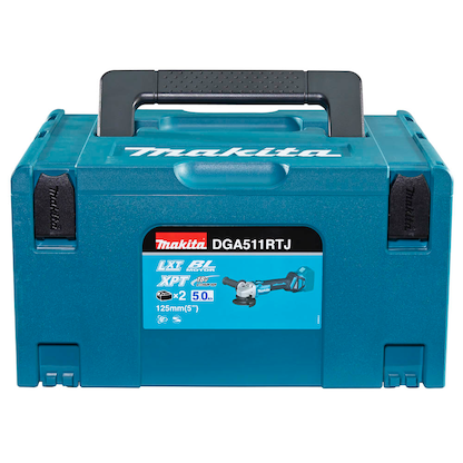 Artikelbild 10 für makita DGA511RTJ Akku-Winkelschleifer-Set 18,0 V, mit 2 Akkus, Artikelnummer 910923