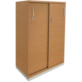 Artikelbild 1 für fm Schiebetürenschrank Sidney, 4260267327845 buche 2 Fachböden 80,0 x 44,2 x 113,3 cm, Artikelnummer 352662