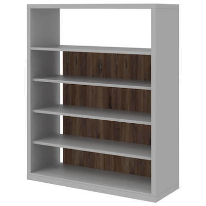 Artikelbild für röhr Aktenregal quantum grau, eiche 120,0 x 40,0 x 152,0 cm, Artikelnummer 722294