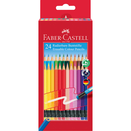 Artikelbild 2 für FABER-CASTELL Classic Colours Radierbare Buntstifte farbsortiert, 1 St., Artikelnummer 749053