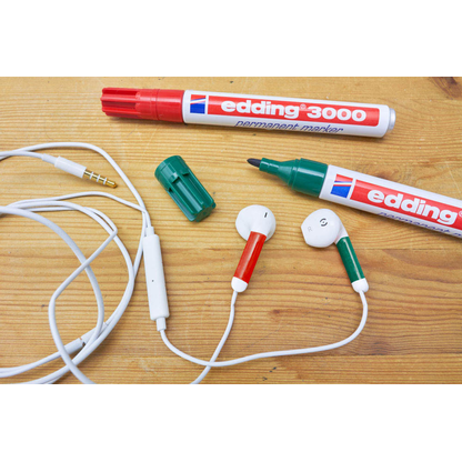 Artikelbild 8 für AKTION: edding 3000 Permanentmarker rot 1,5 - 3,0 mm, 10 St., Artikelnummer 103168