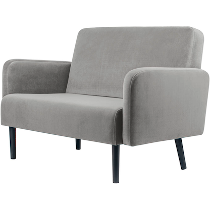 Artikelbild 2 für meet powered by PAPERFLOW 2-Sitzer Sofa LISBOA grau schwarz Stoff, 1 St., Artikelnummer 851164