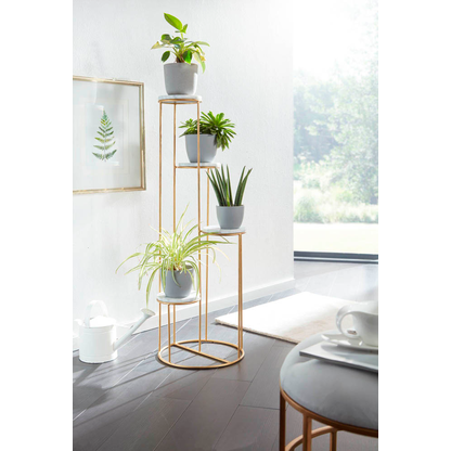 Artikelbild 4 für WOHNLING Pflanzenständer Metall gold rund 36,5 x 107,5 cm, Artikelnummer 166498