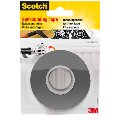 Artikelbild 18 für Scotch selbstverschweißendes Dichtungsband schwarz 25,0 mm x 3,0 m 1 Rolle, Artikelnummer 570709