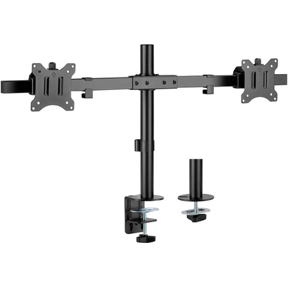Artikelbild 14 für goobay Monitor-Halterung Fix 59394 schwarz für 2 Monitore, Tischklemme, Tischbohrung, Artikelnummer 984272