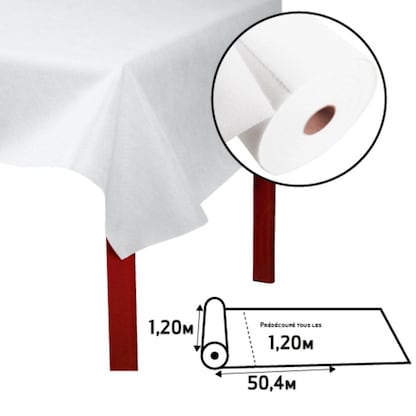 Artikelbild 3 für PROnappe Tischdecken weiß 1,2 x 50,4 m, Artikelnummer 365696