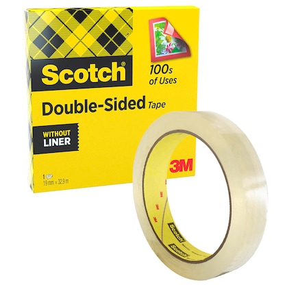 Artikelbild 6 für Scotch doppelseitiger Klebefilm transparent 19,0 mm x 33,0 m 1 Rolle, Artikelnummer 477412