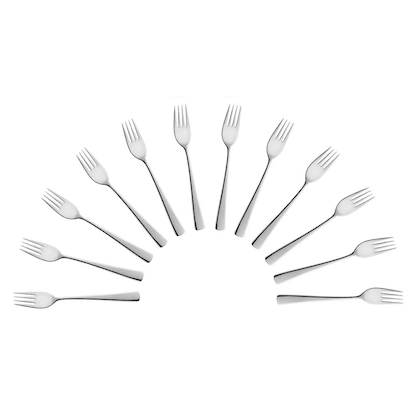 Artikelbild für Amefa Gabel Dante silber satiniert, 12 St., Artikelnummer 548598