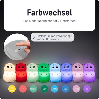 Artikelbild 8 für ANSMANN Hamster Lilli LED Nachtlicht weiß 9,23 cm, 0,2 W, Artikelnummer 629489