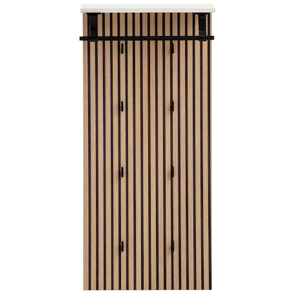 Artikelbild 1 für MÖBELPARTNER Wandgarderobe Loft 157121 eiche Holz 8 Haken 50,0 x 110,6 cm, Artikelnummer 255206