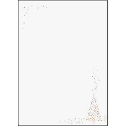Artikelbild 13 für SIGEL Weihnachtsbriefpapier Golden Tree Motiv DIN A4 90 g/qm 100 Blatt, Artikelnummer 271116