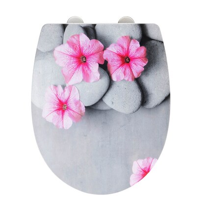 Artikelbild 2 für WENKO WC-Sitz mit Absenkautomatik Pretty grau, rosa, Artikelnummer 814861
