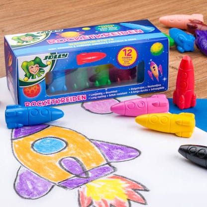 Artikelbild 7 für JOLLY Rocket Wachsmalstifte farbsortiert, 12 St., Artikelnummer 609749