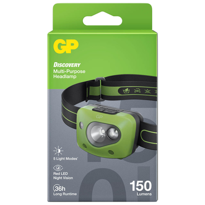 Artikelbild 10 für GP Discovery CH43 LED Stirnlampe grün 6,1 cm, Artikelnummer 760084