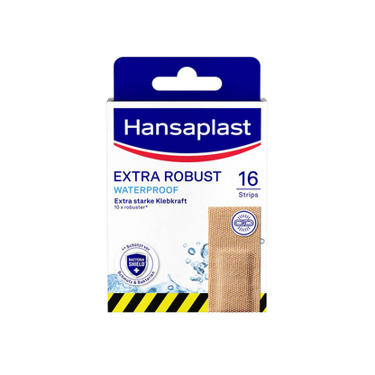 Artikelbild 7 für Hansaplast Pflaster EXTRA ROBUST 48598 mittelbeige, 16 St., Artikelnummer 577348