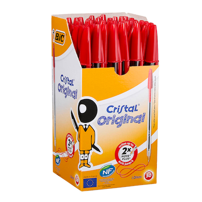 Artikelbild 6 für BIC Kugelschreiber Cristal transparent, Schreibfarbe: rot, 50 St., Artikelnummer 831503