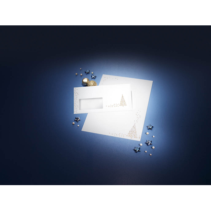 Artikelbild 2 für SIGEL Weihnachtsbriefpapier Golden Tree Motiv DIN A4 90 g/qm 100 Blatt, Artikelnummer 271116