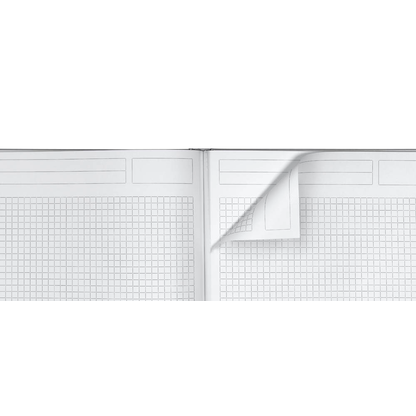 Artikelbild 4 für 3 Notizbücher DIN A4 kariert, silber Hardcover 192 Seiten, Artikelnummer 837625