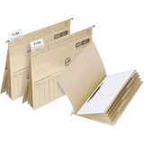 Artikelbild 1 für 5 ELBA Personalhefter vertic ULTIMATE Karton naturbraun 4 x kaufmännische Heftung, Artikelnummer 393934