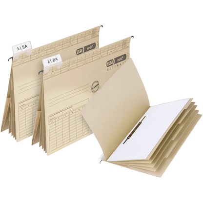 Artikelbild 6 für 5 ELBA Personalhefter vertic ULTIMATE Karton naturbraun 4 x kaufmännische Heftung, Artikelnummer 393934