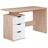 Artikelbild 1 für WOHNLING Schreibtisch sonoma-eiche rechteckig, C-Fuß-Gestell eiche 120,0 x 53,0 cm, Artikelnummer 158731