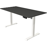 Artikelbild 1 für Kerkmann Move 1 elektrisch höhenverstellbarer Schreibtisch anthrazit rechteckig, T-Fuß-Gestell weiß 160,0 x 80,0 cm, Artikelnummer 852463