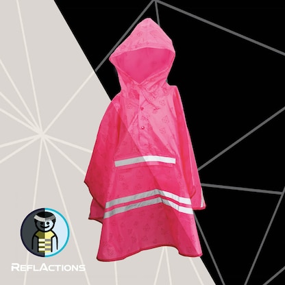 Artikelbild 2 für ROTH Mädchen Regenponcho Diamant rosa Einheitsgröße 1 St., Artikelnummer 581339