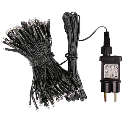 Artikelbild 10 für Idena 80er weiße LED Lichterkette grün 16,0 m, Artikelnummer 105209