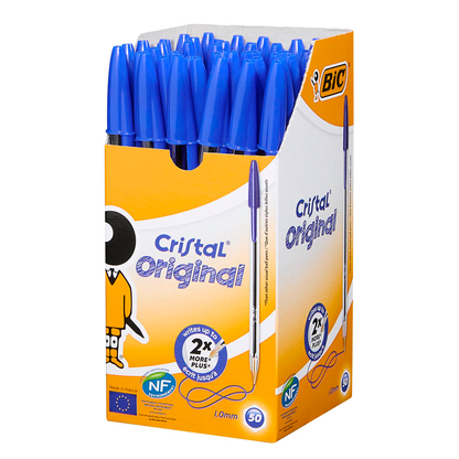 Artikelbild 7 für BIC Kugelschreiber Cristal transparent, Schreibfarbe: blau, 50 St., Artikelnummer 831453