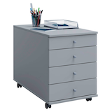 Artikelbild 1 für VCM my office Lona Rollcontainer grau 4 Auszüge 42,0 x 75,0 x 57,0 cm, Artikelnummer 905226