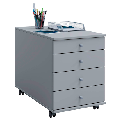 Artikelbild für VCM my office Lona Rollcontainer grau 4 Auszüge 42,0 x 75,0 x 57,0 cm, Artikelnummer 905226