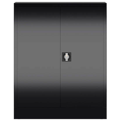 Artikelbild 3 für ClassiX Metallschrank X-530319 tiefschwarz 80,0 x 38,0 x 100,0 cm, aufgebaut, Artikelnummer 183869