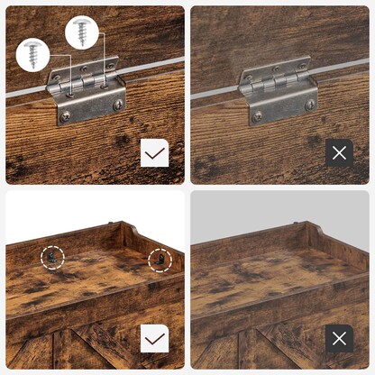 Artikelbild 10 für VASAGLE Sitztruhe LSB060T01 braun Holz 100,0 cm, Artikelnummer 263008