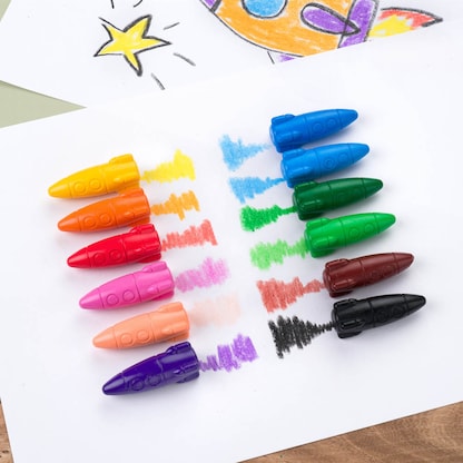 Artikelbild 10 für JOLLY Rocket Wachsmalstifte farbsortiert, 12 St., Artikelnummer 609749