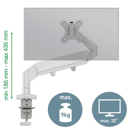 Artikelbild 4 für LEITZ Monitor-Halterung Ergo 64890085 lichtgrau für 1 Monitor, Tischklemme, Artikelnummer 103596