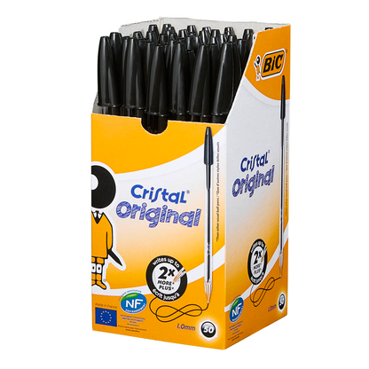 Artikelbild 7 für BIC Kugelschreiber Cristal transparent, Schreibfarbe: schwarz, 50 St., Artikelnummer 831495