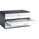 Artikelbild 1 für CP 7200 Planschrank schwarzgrau, verkehrsweiß 5 Schubladen 135,0 x 96,0 x 76,0 cm, Artikelnummer 683502