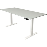 Artikelbild 1 für Kerkmann Move 1 elektrisch höhenverstellbarer Schreibtisch lichtgrau rechteckig, T-Fuß-Gestell weiß 180,0 x 80,0 cm, Artikelnummer 852487