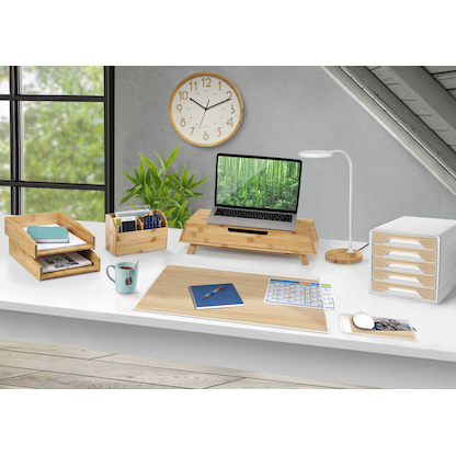 Artikelbild 2 für cep Schreibtischunterlage weiß/buche Kunststoff 58,5 x 38,5 cm, 1 St., Artikelnummer 251106