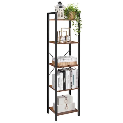 Artikelbild 2 für VASAGLE Bücherregal braun, schwarz 40,0 x 30,0 x 146,0 cm, Artikelnummer 289767