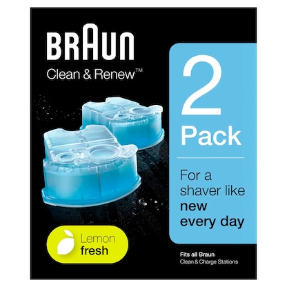 BRAUN Clean & Renew CCR 2 Reinigungskartuschen für Rasierer, 2 St