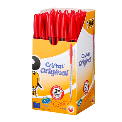 Artikelbild 7 für BIC Kugelschreiber Cristal transparent, Schreibfarbe: rot, 50 St., Artikelnummer 831503