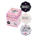 Artikelbild 1 für AVERY Zweckform Aufkleber 56856 Danke, 50 Etiketten, Artikelnummer 102337