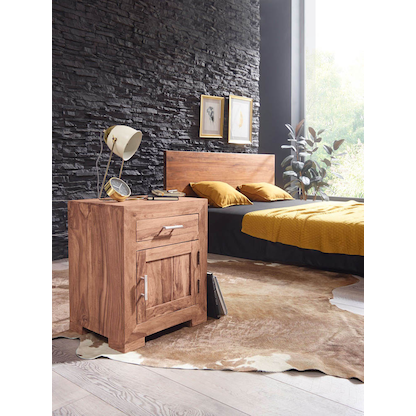 Artikelbild 8 für WOHNLING Nachttisch Massivholz akazie 50,0 x 40,0 x 60,0 cm, Artikelnummer 905473