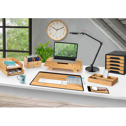 Artikelbild 2 für cep Schreibtischunterlage schwarz/bambus Kunststoff 58,5 x 38,5 cm, 1 St., Artikelnummer 251149